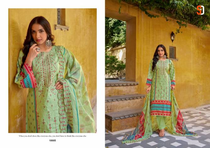 Bin Saeed Lawn Collection Vol 10 By Shraddha Embroidery Cotton Pakistani Suit Wholesalers In Delhi